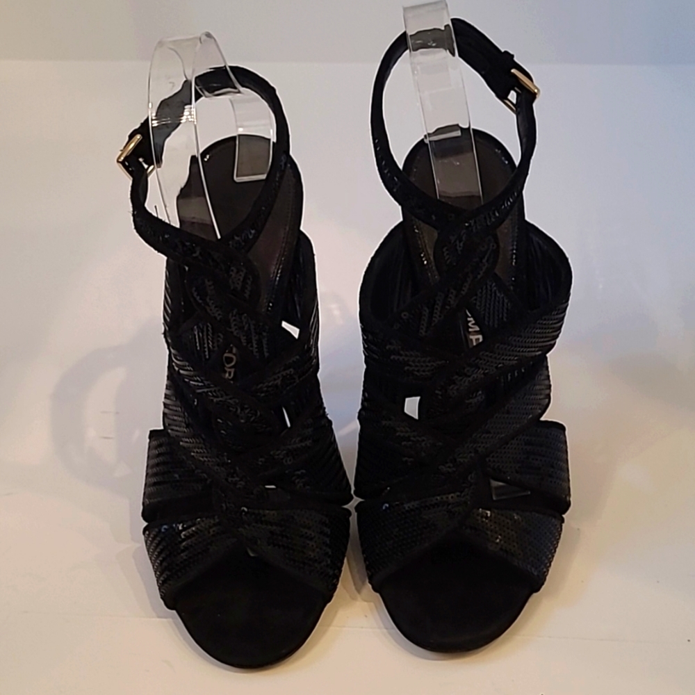 Tom Ford Women's Black Sequin Heels - Picture 2 of 10
